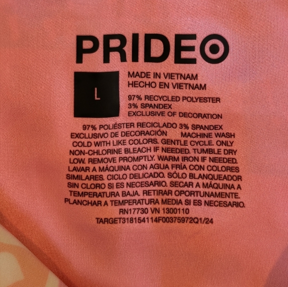 Target Pride Adult Pajama Satin Top Size Large - Picture 7 of 7